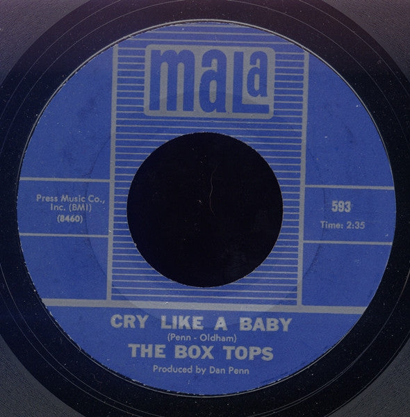 Box Tops : Cry Like A Baby / The Door You Closed To Me (7", Single, Styrene, Mon)