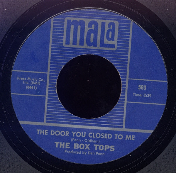 Box Tops : Cry Like A Baby / The Door You Closed To Me (7", Single, Styrene, Mon)