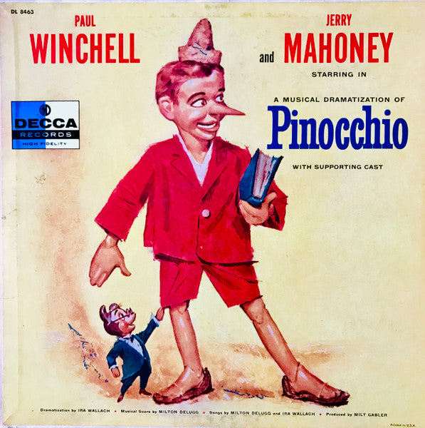 Paul Winchell, Jerry Mahoney (3) : A Musical Dramatization Of Pinocchio (LP, Album)