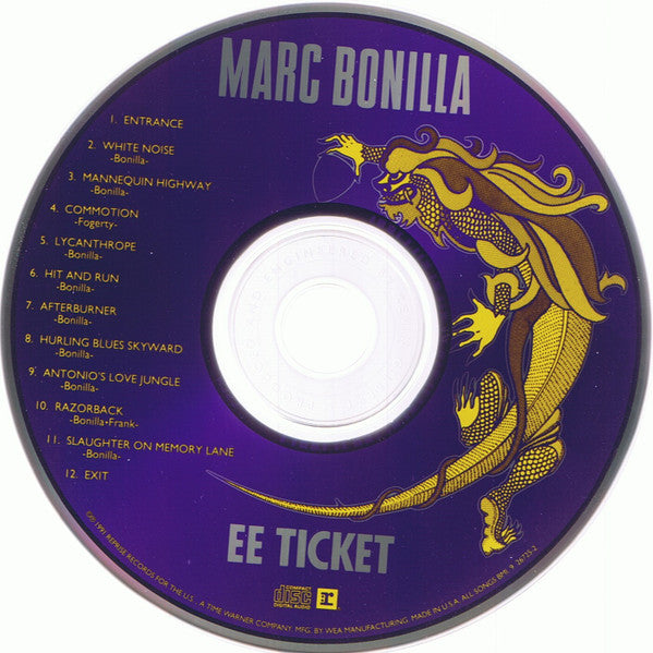 Marc Bonilla : EE Ticket (CD, Album)