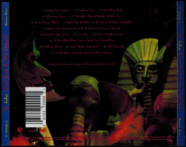 Dr. John : Goin' Back To New Orleans (CD, Album, RE, RP)