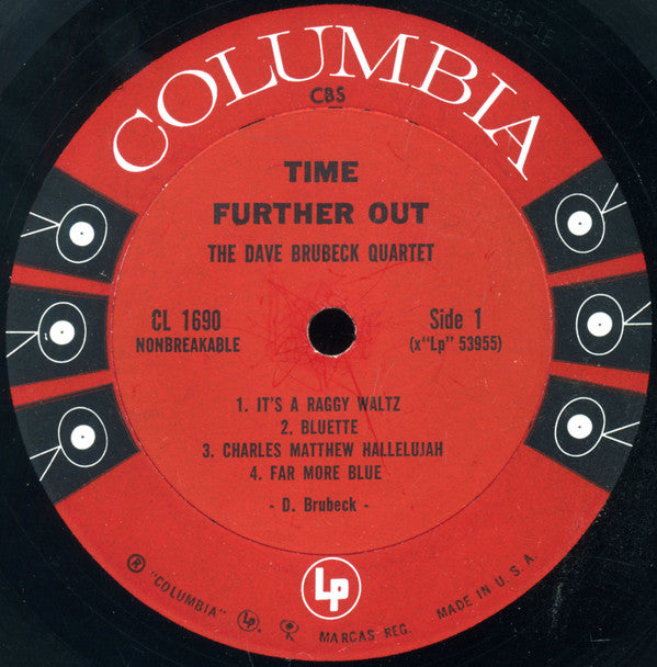 The Dave Brubeck Quartet : Time Further Out (Miro Reflections) (LP, Album, Mono, Ter)