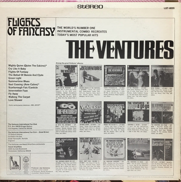 The Ventures : Flights Of Fantasy (LP, Album, Pit)