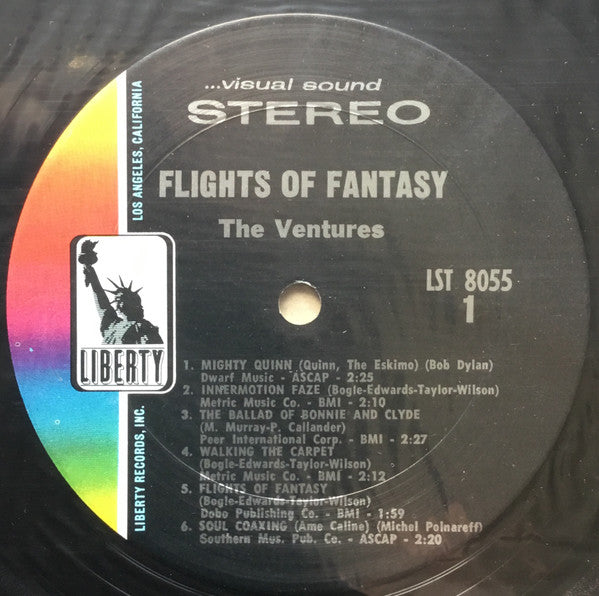 The Ventures : Flights Of Fantasy (LP, Album, Pit)