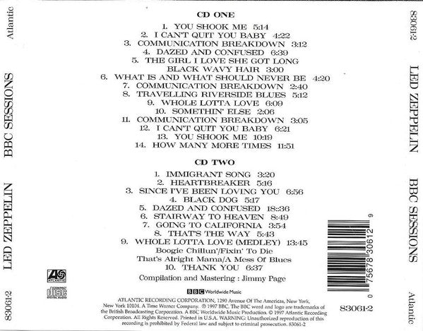Led Zeppelin : BBC Sessions (2xCD, Album)