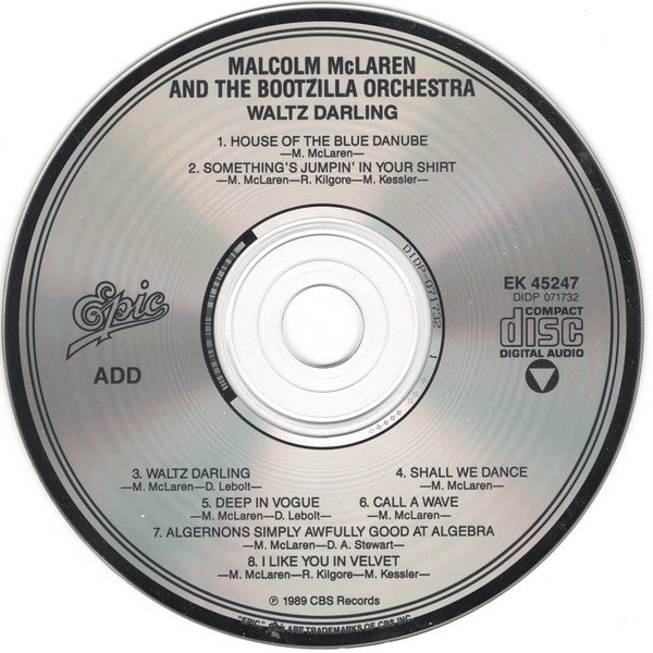 Malcolm McLaren And The Bootzilla Orchestra : Waltz Darling (CD, Album, DAD)