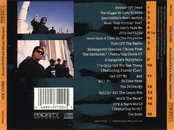 Ice Cube : AmeriKKKa's Most Wanted (CD, Album)