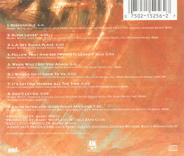 Barry White : The Man Is Back! (CD, Album)