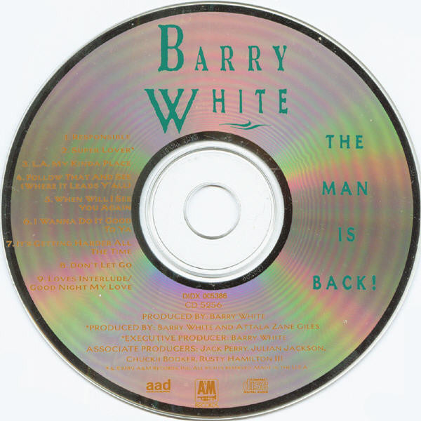 Barry White : The Man Is Back! (CD, Album)