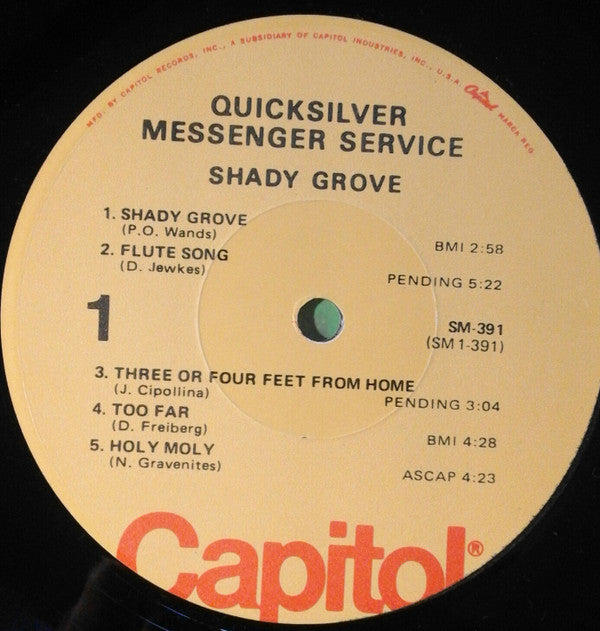 Quicksilver Messenger Service : Shady Grove (LP, Album, RE, Los)