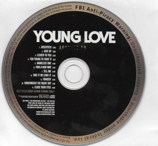 Young Love : Young Love (CD, Advance, Album, Promo)