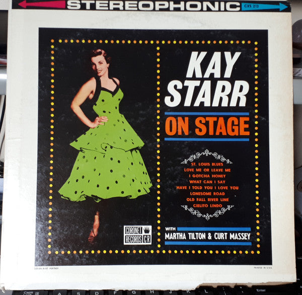 Kay Starr, Martha Tilton, Curt Massey : On Stage (LP)