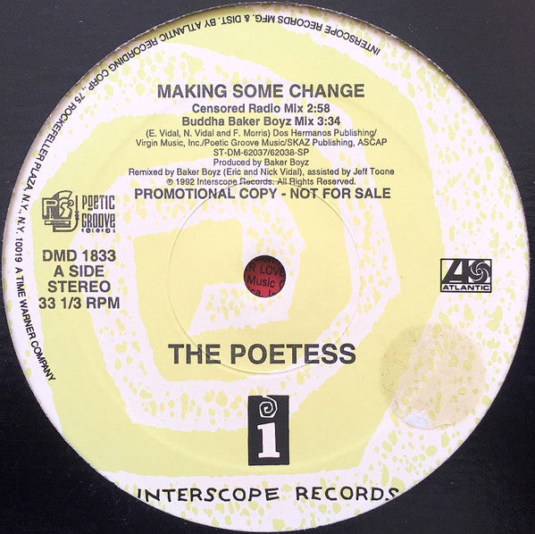 The Poetess : Making Some Change / Let It Move You (12", Promo)