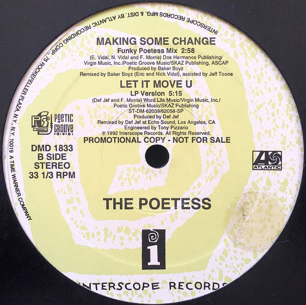 The Poetess : Making Some Change / Let It Move You (12", Promo)