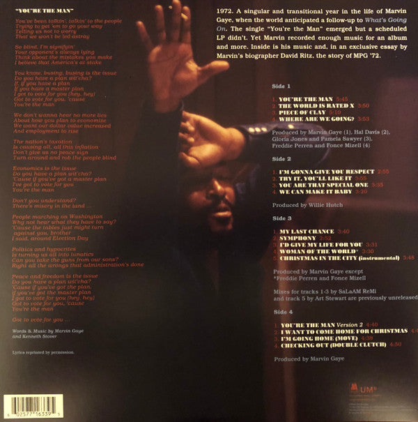 Marvin Gaye : You're The Man (2xLP, Album, Comp)