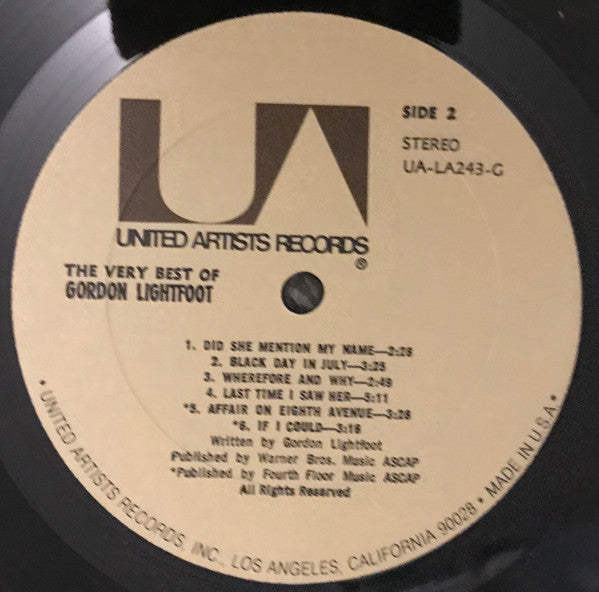 Gordon Lightfoot : The Very Best Of Gordon Lightfoot (LP, Comp, RE)