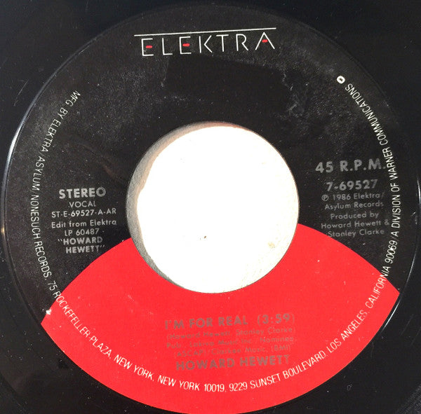 Howard Hewett : I'm For Real (7", Single)
