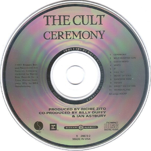 The Cult : Ceremony (CD, Album, SRC)