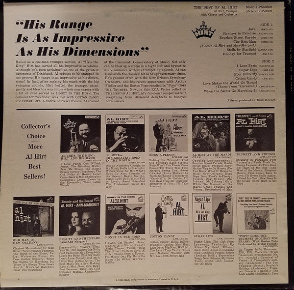 Al Hirt : The Best Of Al Hirt (LP, Comp, Ind)