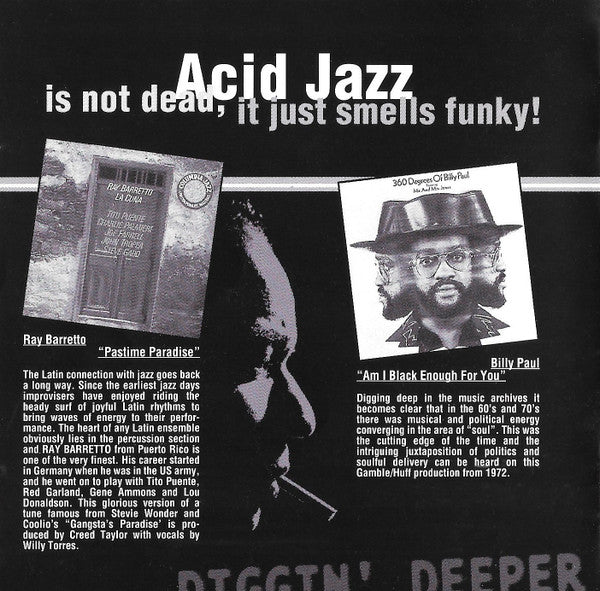 Various : Diggin' Deeper (The Roots Of Acid Jazz) (CD, Comp)