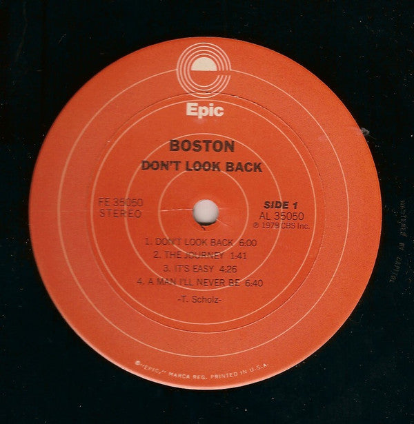 Boston : Don't Look Back (LP, Album, Ter)