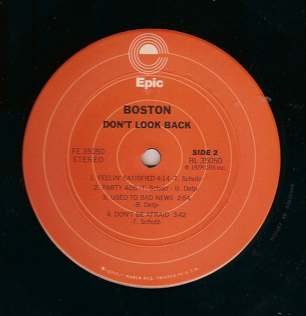 Boston : Don't Look Back (LP, Album, Ter)
