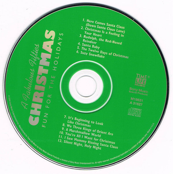 Various : A Fabulous Fifties Christmas: Fun For The Holidays (CD, Comp)