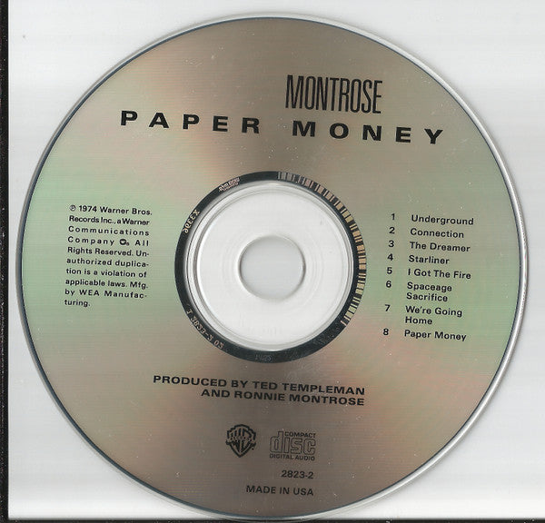 Montrose (2) : Paper Money (CD, Album, RE)