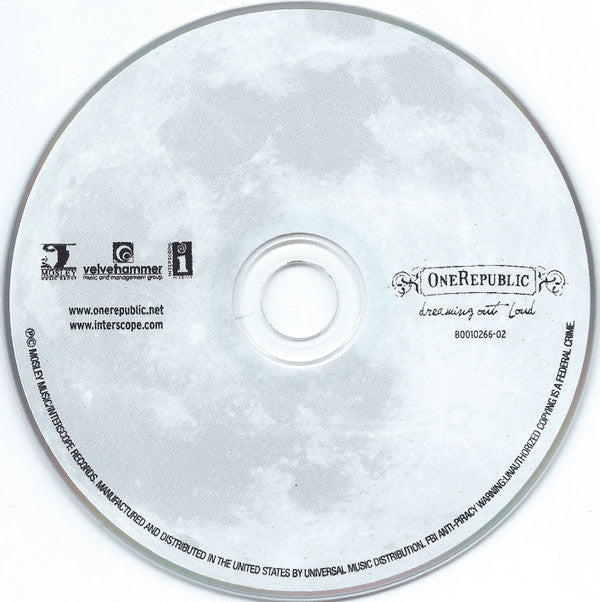 OneRepublic : Dreaming Out Loud (CD, Album)
