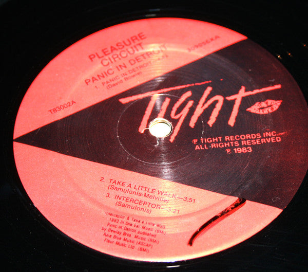 Pleasure Circuit : Panic In Detroit (12", Single)