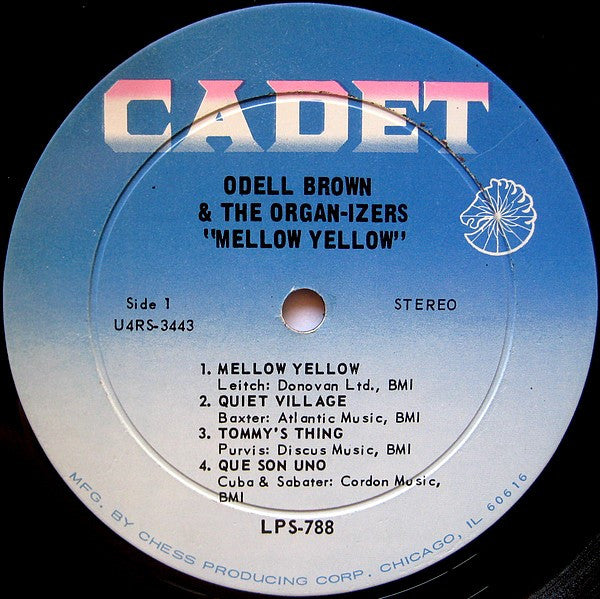 Odell Brown & The Organ-izers : Mellow Yellow (LP, Album)