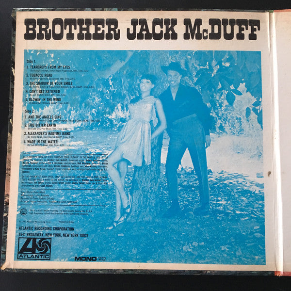 Brother Jack McDuff : Tobacco Road (LP, Album, Mono, Gat)