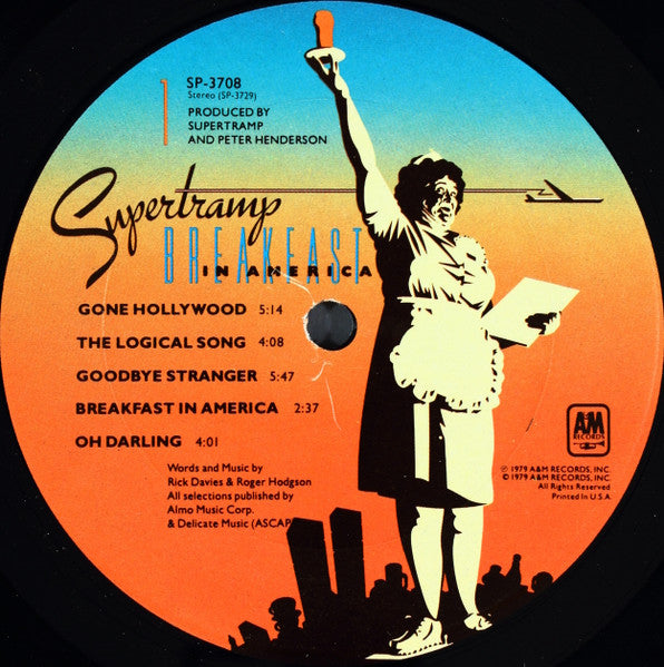 Supertramp : Breakfast In America (LP, Album, Pit)