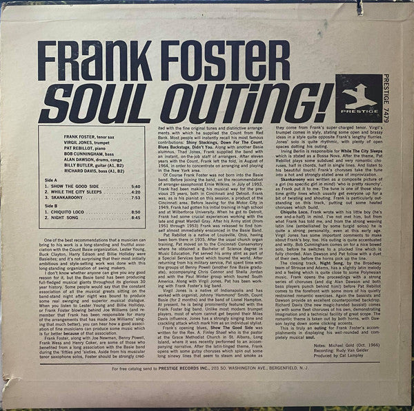 Frank Foster : Soul Outing! (LP, Album)