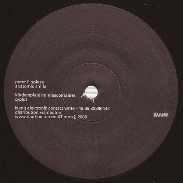 Peter F. Spiess : Anatomic Smile (12")