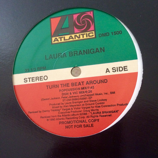 Laura Branigan : Turn The Beat Around (12", Single, Promo)