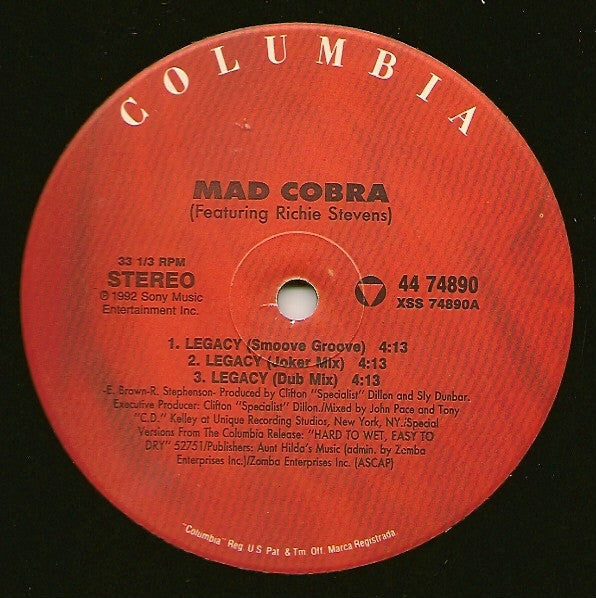 Mad Cobra : Legacy (12")