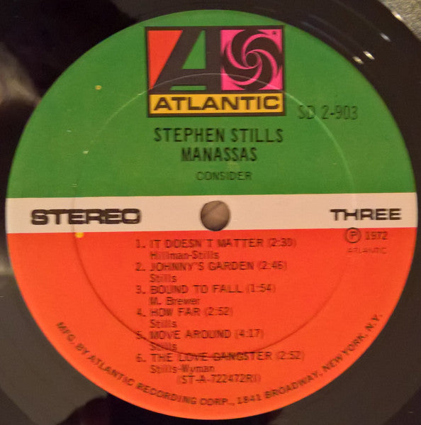 Stephen Stills / Manassas : Manassas (2xLP, Album, Mix)