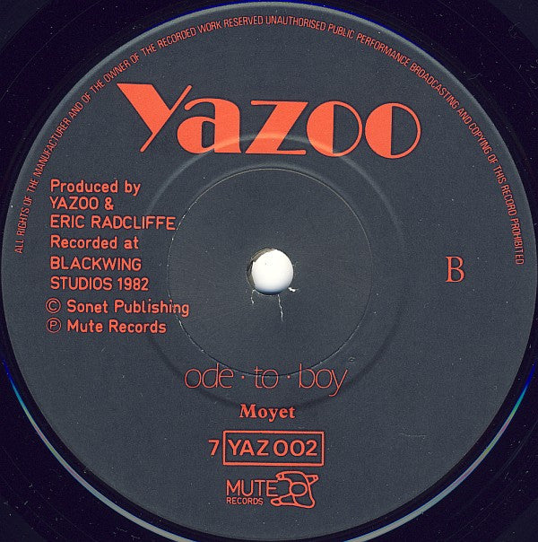 Yazoo : The Other Side Of Love (7", Single, Bil)