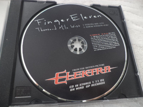 Finger Eleven : Thousand Mile Wish (CD, Single, Promo)