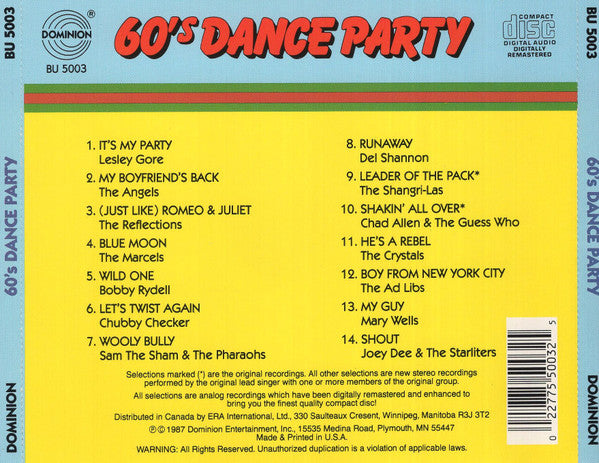 Various : 60's Dance Party (CD, Comp)