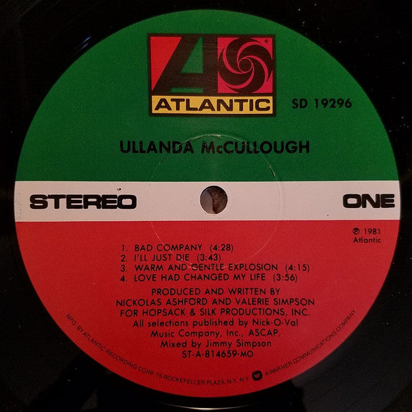 Ullanda McCullough : Ullanda McCullough (LP, Album, Mon)
