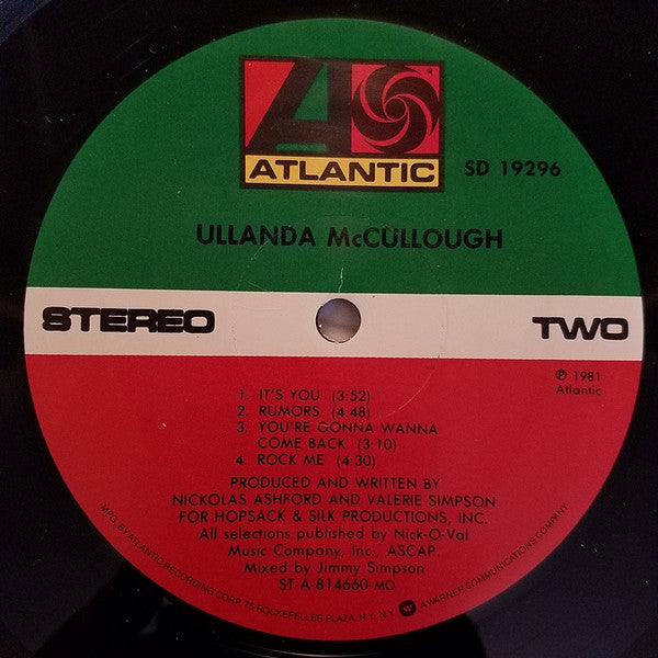 Ullanda McCullough : Ullanda McCullough (LP, Album, Mon)