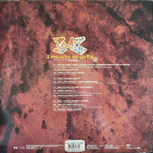 Various : 3 Minute Blunts Vol. 2 - The Sound Of Detroit Hip-Hop (2xLP, Comp)