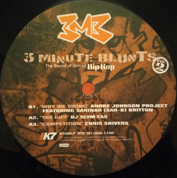 Various : 3 Minute Blunts Vol. 2 - The Sound Of Detroit Hip-Hop (2xLP, Comp)