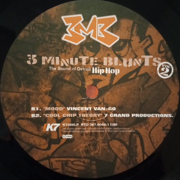 Various : 3 Minute Blunts Vol. 2 - The Sound Of Detroit Hip-Hop (2xLP, Comp)