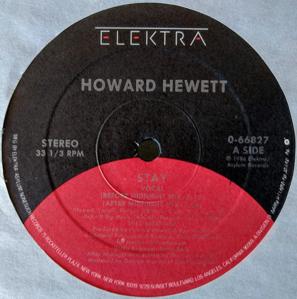 Howard Hewett : Stay (12", SP )