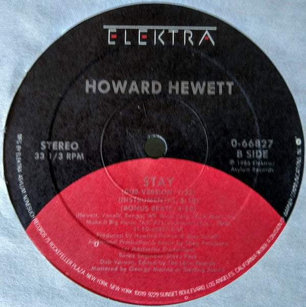 Howard Hewett : Stay (12", SP )