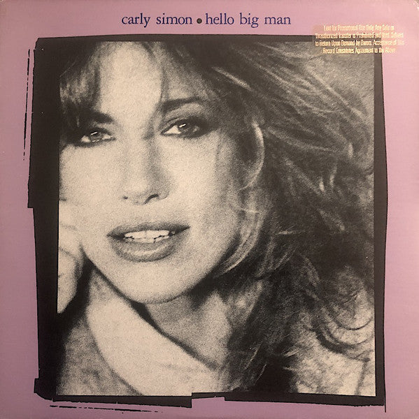 Carly Simon : Hello Big Man (LP, Album, All)