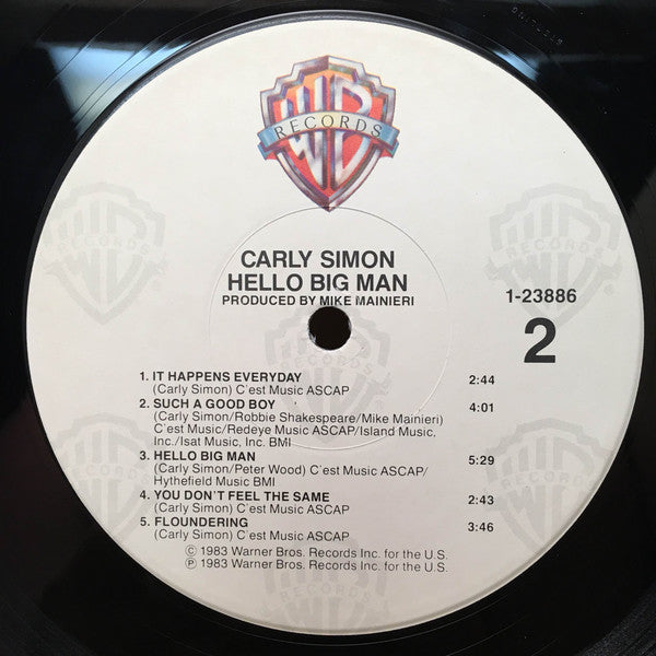 Carly Simon : Hello Big Man (LP, Album, All)
